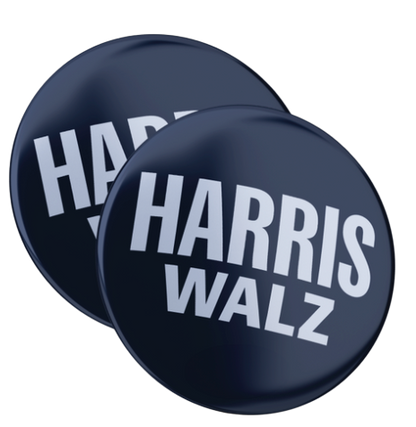 Harris Walz Campaign Buttons